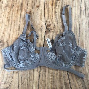 Strappy Gray Lace Free People/Intimately Bra
